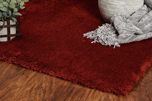 9inches x 13inches Polyester Red Area Rug