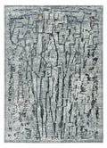 3inches x 5inches Grey Abstract Lines Area Rug
