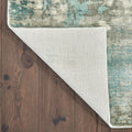 10inches x 14inches Blue and Gray Abstract Pattern Indoor Area Rug