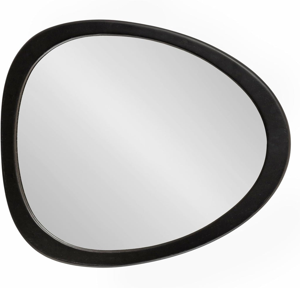 Mckinder Mid Century Wall Mirror 24x28 Black Geometric