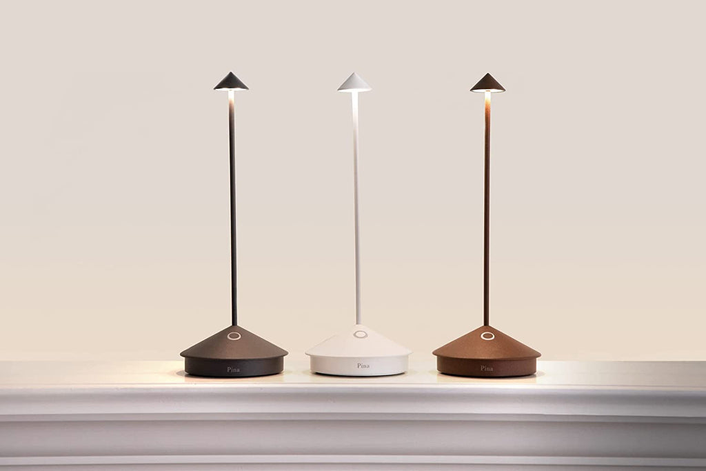 Pina Pro Cordless LED Table Lamp Dark Grey Indoor Outdoor