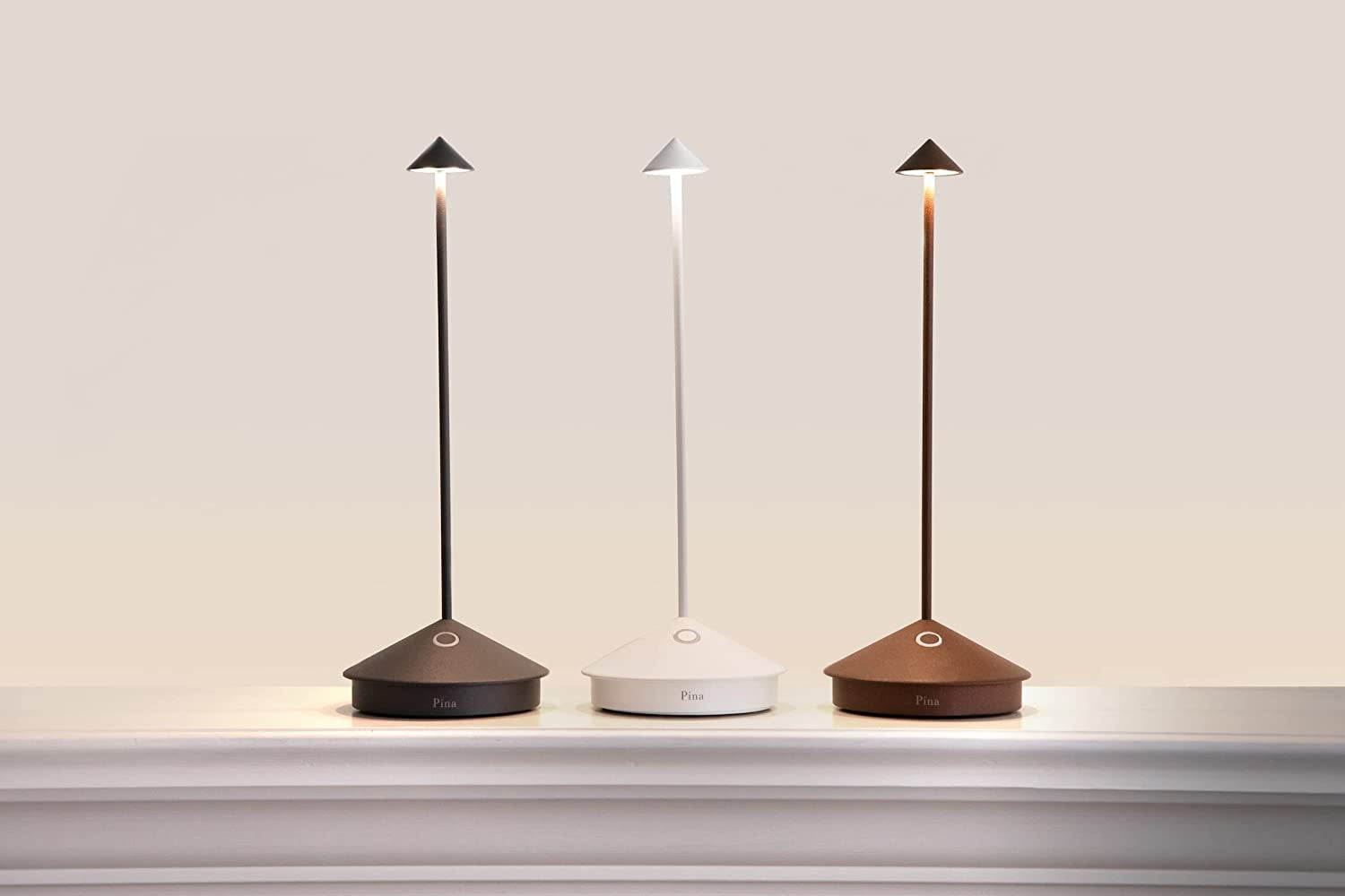Pina Pro Cordless LED Table Lamp Dark Grey Indoor Outdoor