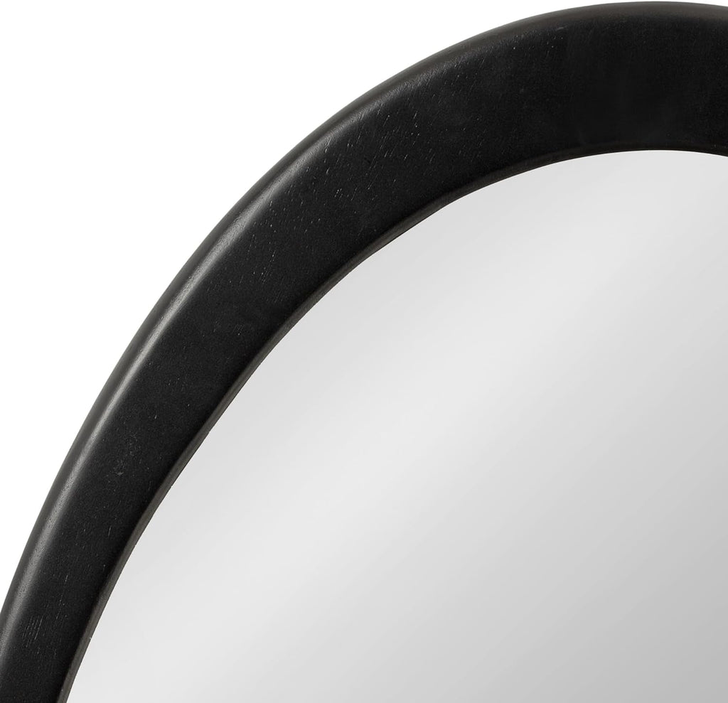 Mckinder Mid Century Wall Mirror 24x28 Black Geometric