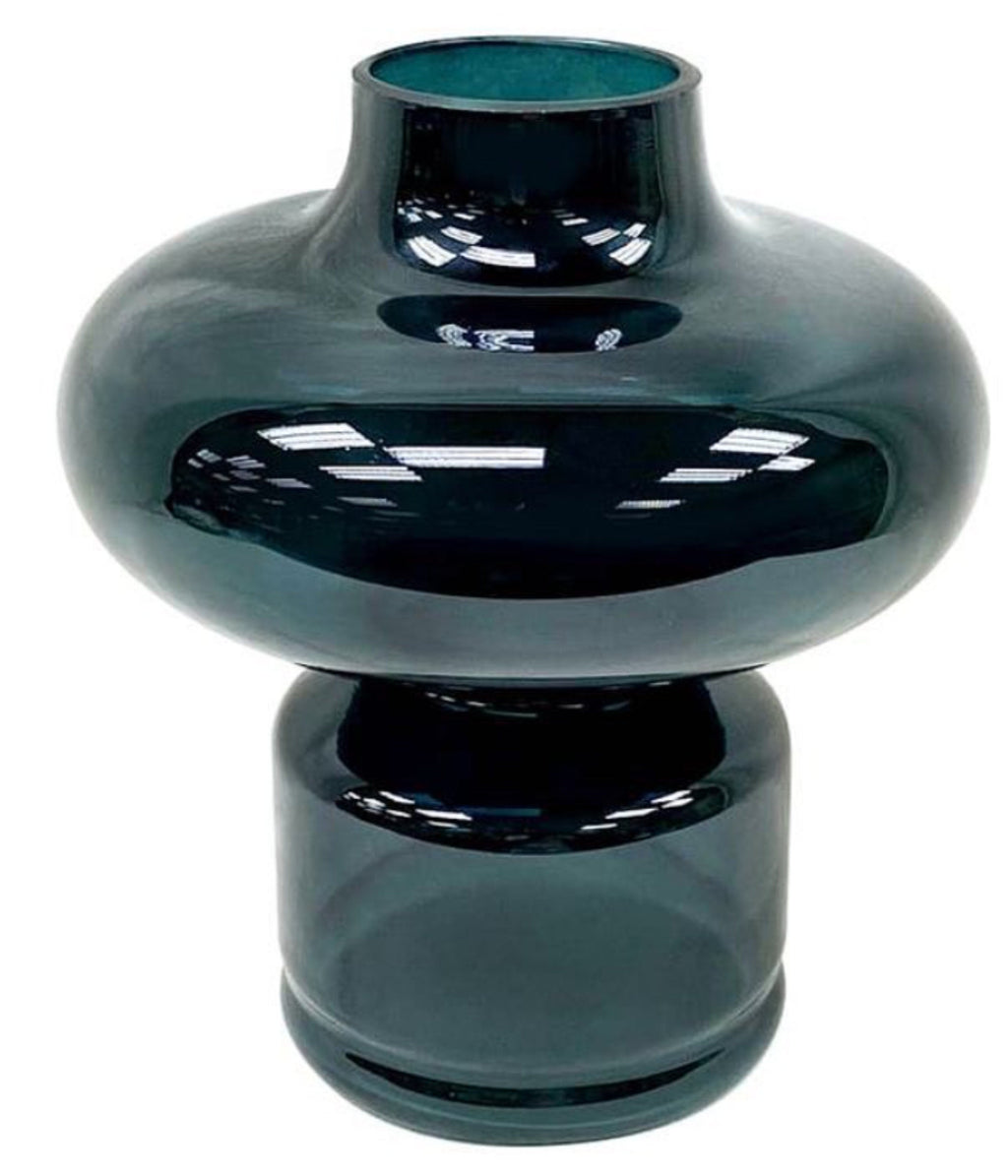 Elegant Hand-Blown Glass Vases - Vintage Art Deco Style in Stunning