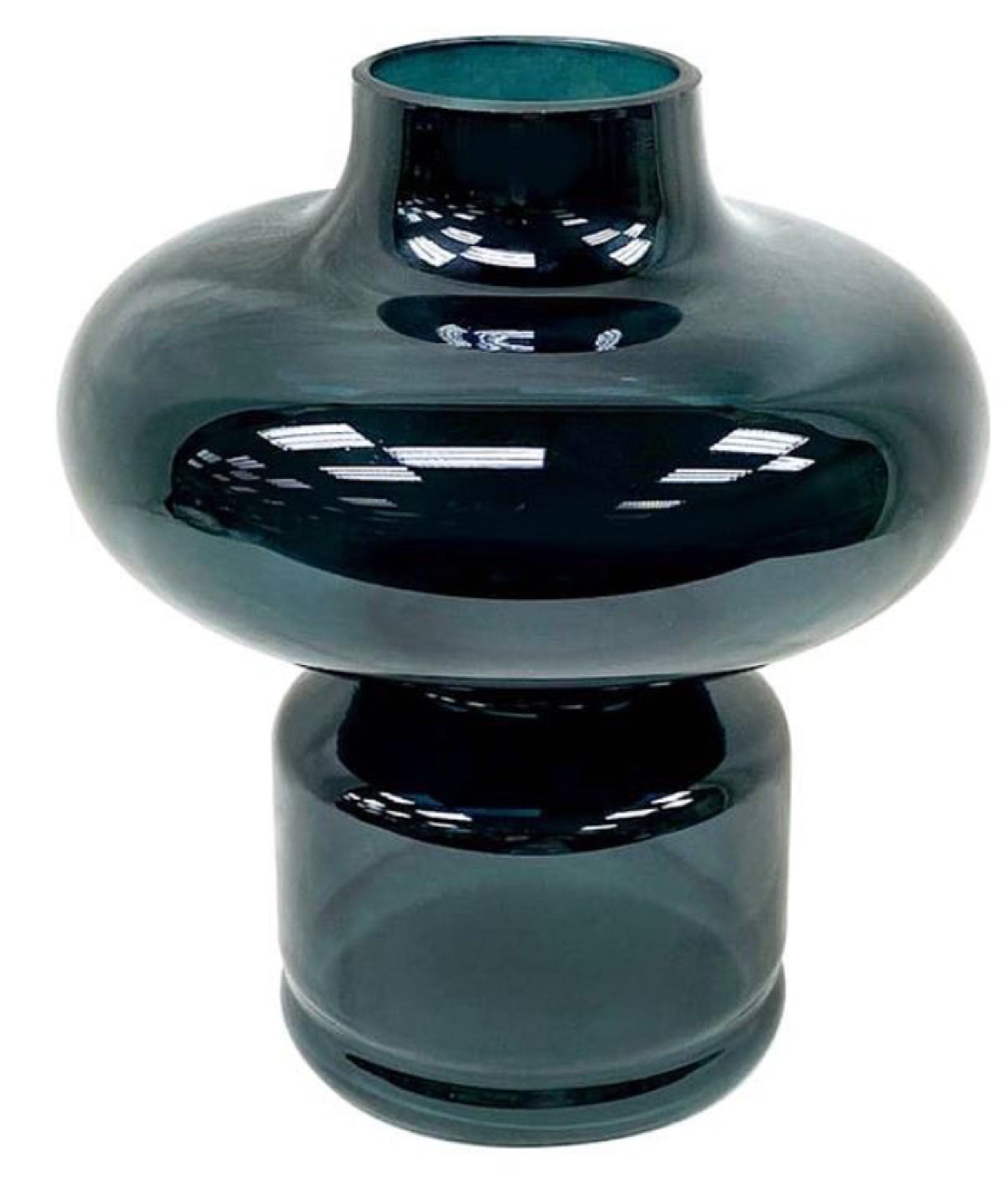 Elegant Hand-Blown Glass Vases - Vintage Art Deco Style in Stunning