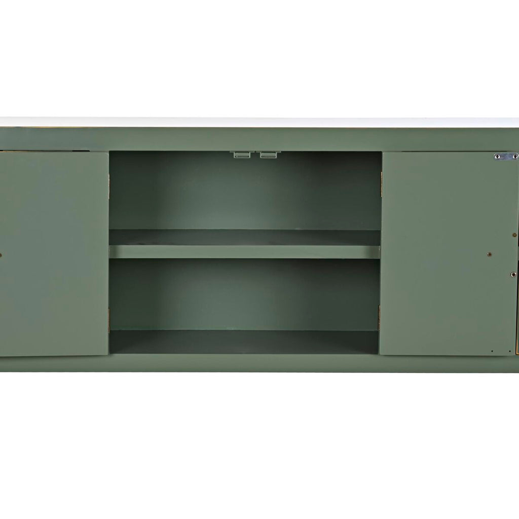 TV furniture DKD Home Decor White Black Green Golden Metal Fir MDF