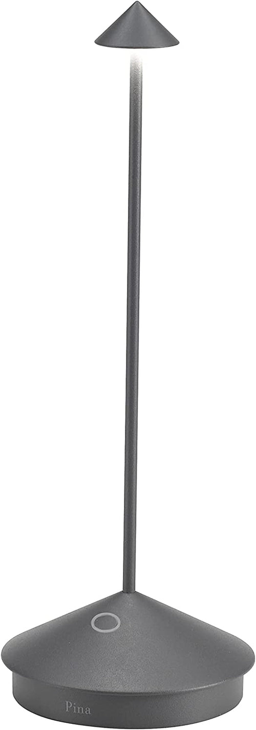 Pina Pro Cordless LED Table Lamp Dark Grey Indoor Outdoor