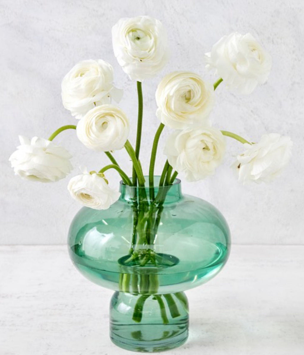 Elegant Hand-Blown Glass Vases - Vintage Art Deco Style in Stunning