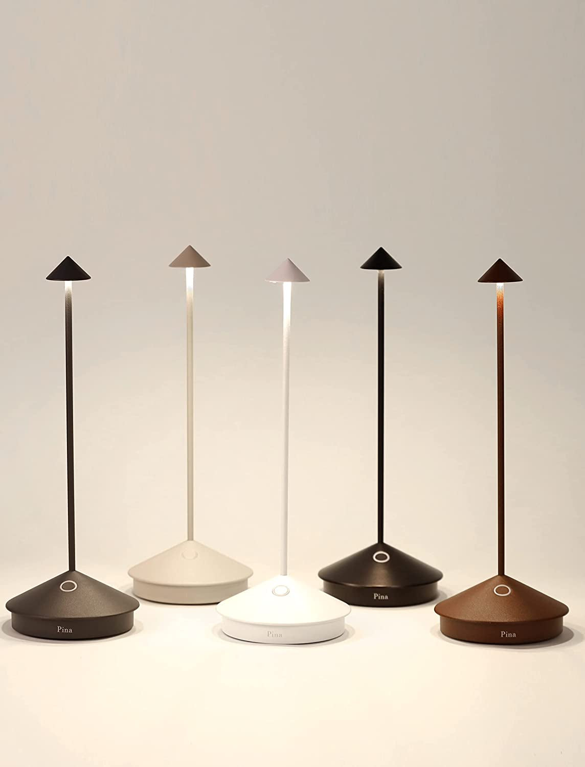 Pina Pro Cordless LED Table Lamp Dark Grey Indoor Outdoor