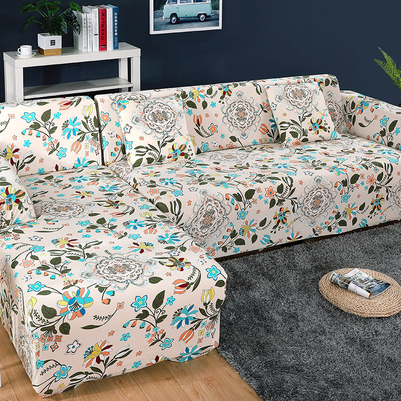 BotaniLuxe™ – Floral Stretch Sofa Cover for Modular/L-Shape Sofas