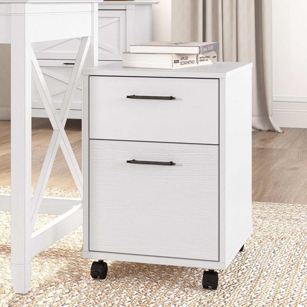 Bush Furniture Key West 2 Drawer Mobile File Cabinet For Home Office