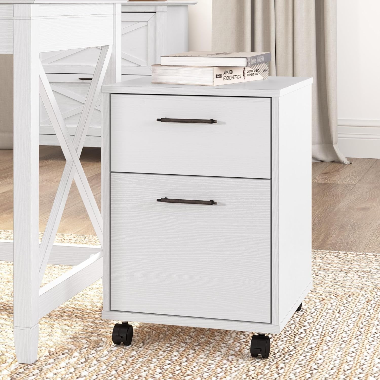 Bush Furniture Key West 2 Drawer Mobile File Cabinet For Home Office