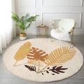 Abstract Round Rug, Boho Home Decor Circle Carpet, Non Slip Area Rug